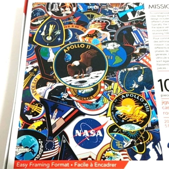 AQUARIUS NASA MISSION PATCHES PUZZLE 20x28 NIB - Picture 7 of 8